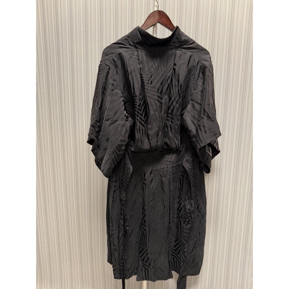 ALEXANDER MCQUEEN RUNWAY DOCUMENTED BLACK SILK Dress IT40 - Picture 6 of 8